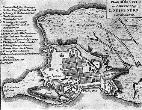 map of fortress louisbourg.